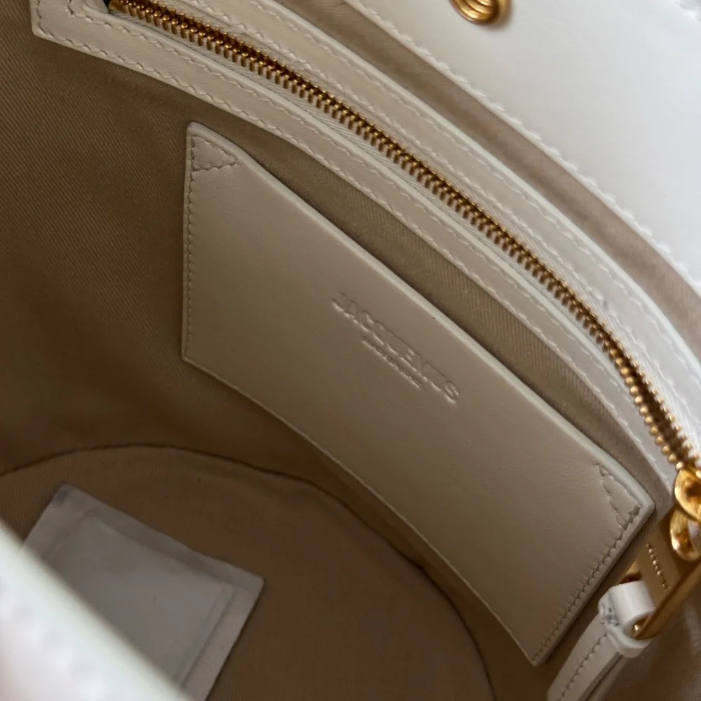 Jacquemus Le Petit Tourni Bucket Bag In Cream. Pristine! - Picture 4 of 16